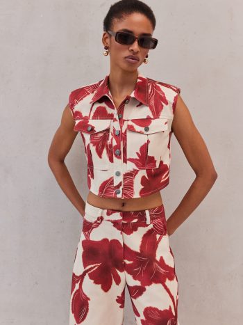 Gloria Vest – Ruby Blossom