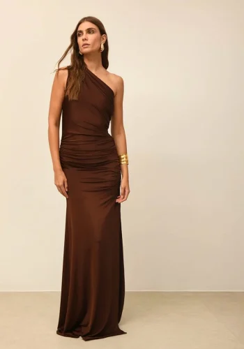 Angelina Dress – Brown