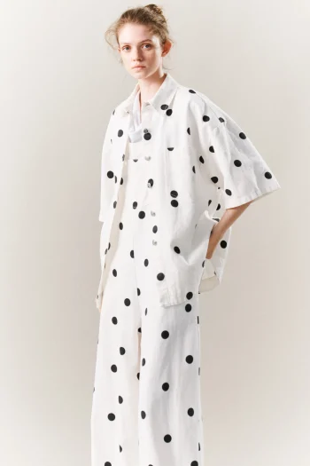 Frankie Dot Shirt – White - Image 3