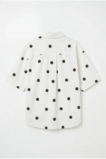 Frankie Dot Shirt – White - Image 4