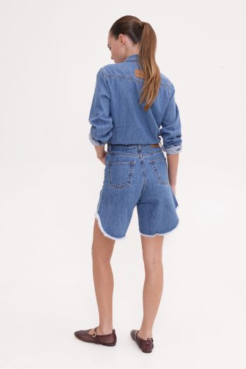 Roxy Overshirt – Mid Blue - Image 2
