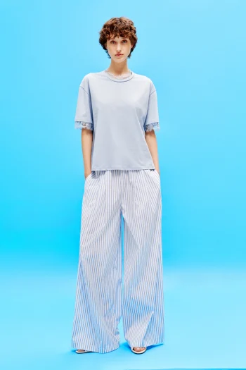 Remi Lace T-shirt – Baby Blue - Image 3