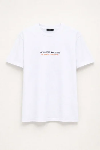 Morning Routine T-shirt – White