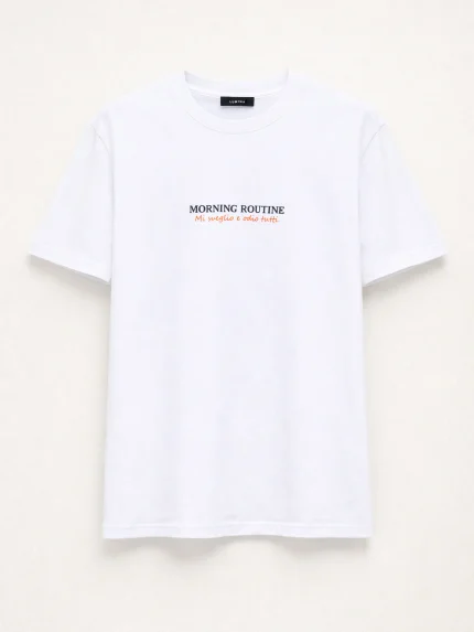 Morning Routine T-shirt – White