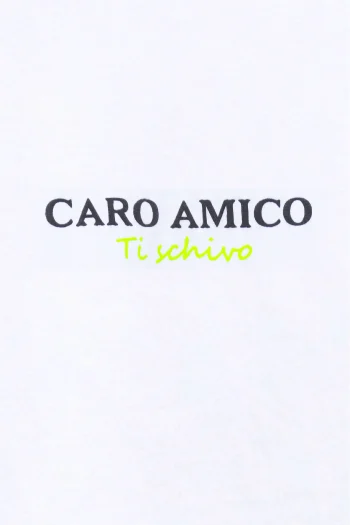 Caro Amico T-shirt – White - Image 2