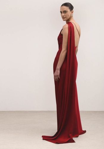 Odette Dress – Red Wine - Image 3